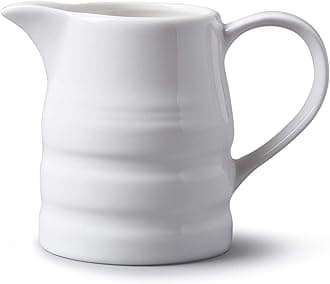 T35 Porcelain Traditional Churn Jug 284ml, White