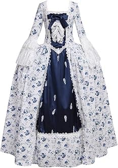 1791's lady Women's Victorian Rococo Dress Inspiration Maiden Costume