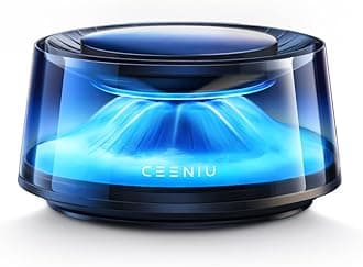 CEENIU Car Air Freshener "Under Mount Fuji" Rechargeable Aroma Diffuser 2025 New Model [4D Synchro Scent Experience・Automatic ON/OFF] White Musk & Sakura Fuji with 6 Months' Supply of Essential Oils