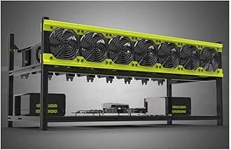 6/8 GPU Aluminum Stackable Open Air Mining Computer Frame Rig Ethereum Veddha (V3D-8GPU)