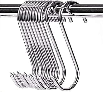 ARTOYS Meat Hooks (4''×4MM), 20Pack,Stainless Steel 304 Butcher's Hook, Meat Hook Tool for Hunting,Hanging, Drying, Butchering, Smoking, BBQ, Grilling Set.