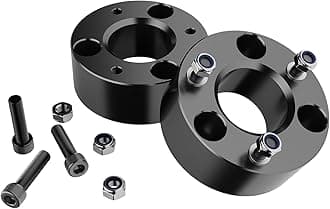 3" Ram 1500 Leveling Lift Kit, 3in Front Suspension Lift Kit Forged Strut Spacers for 2006-2024 Dodge Ram 1500 4WD, Dakota 2WD/4WD 2005-2007&2009-2011, CNC Machine Black Anodized