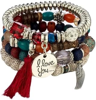 Shining Diva Fashion Bodhi Multilayer Bracelet for Women Girls