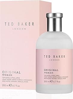 Ted Baker Woman Pink Eau de Toilette for Women Floral Green Fragrance with Fresh Peach, Freesia, Jasmine, Warm Musk & Vanilla, Perfume Spray for Women 6.7 fl oz / 200ml