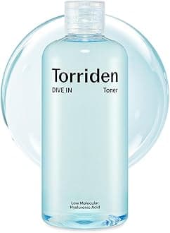 Dive-in Low-Molecular Hyaluronic Acid Toner 10.14 fl oz | Low pH Facial Astringent for Hydrating, Exfoliating, Sensitive, Oily Skin | Alcohol-Free, Fragrance-Free, No Colorants