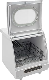 Countertop Dishwasher, 800W 110V Mini Dishwasher Low Noise Portable Dish Washer With 5intelligent Washing Functions For Washing Dishes After A Meal At Your Home