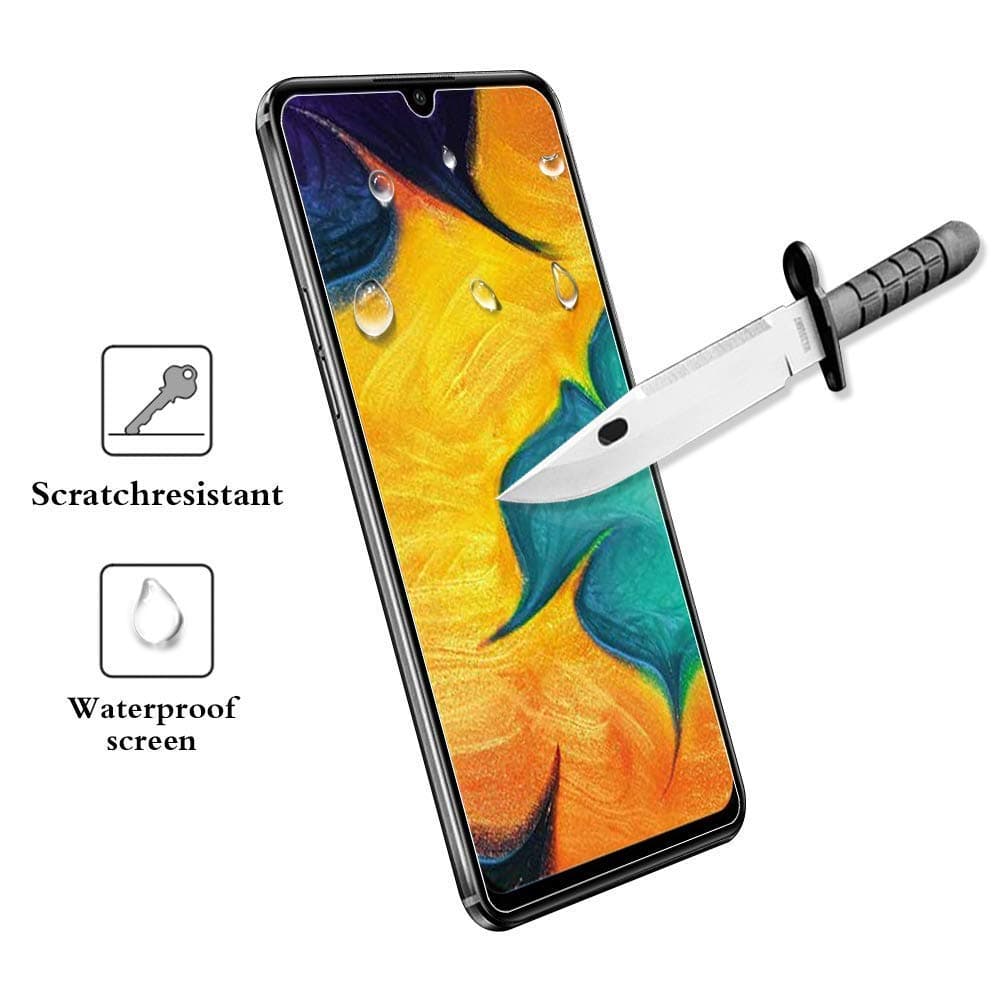 SEEZEN Samsung Galaxy A30/Galaxy A50 Screen Protector,[2 Pack] [Bubble Free] [9H Hardness][High Clear] Tempered glass for Samsung Galaxy A30/Galaxy A50