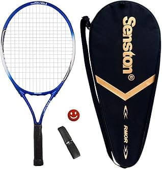 Senston Junior Tennis Racket with Racket Bag, Lightweight Tennis Racquet 23'' for kids/Boys/Girls, 1 Grip, 1 Vibration Dampeners