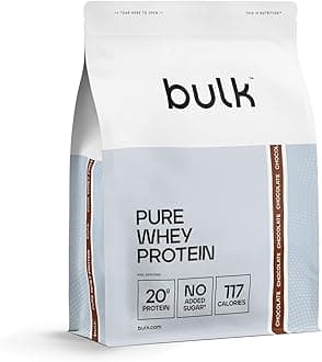 Bulk Pure Whey Protein Powder, 450 g (0.99 lb), Chocolate | 20g Protein per Scoop | Muscle Growth & Recovery | Whey Concentrate | Vegetarian