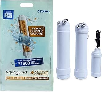 Aquaguard Enhance UV KIT (Genuine Aquaguard Cartridge) compatible With AG Enhance UV/UV+UF,AG HOT & Cold WP|with Active Copper|Health Protect Technology|Long Lasting Cartridge(6000L)From Eureka Forbes