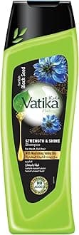 Dabur Vatika Naturals Turkish Black Seed Shampoo for Women, Herbal Hair Care Formula with Black Seed to Help Strengthen Hair, Add Natural Shine and Support Voluminous, Healthy-Looking Hair, 400 ml