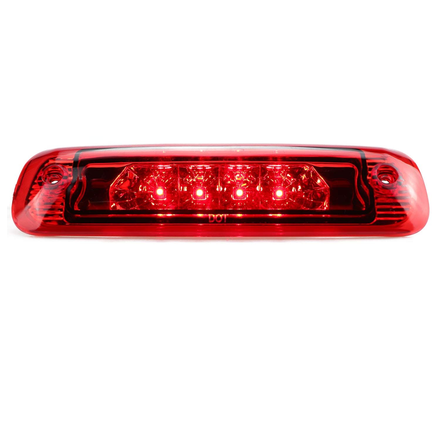 Tresound LED 3rd Third Brake Light For 1997-2001 Jeep Cherokee Center High Mount Lamp (Red Lens)
