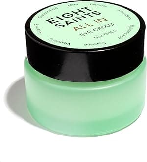 Eight Saints Skin Care All In Eye Cream, Natural and Organic Anti Aging Under Eye Cream to Reduce Puffiness, Wrinkles, and Under Eye Bags, Dark Circles Under Eye Treatment, 0.5 Ounces