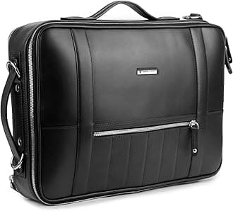Vaku Luxos ® BARCELONA Laptop Messenger Bag|Briefcase for Men and Women with Premium Collection Sleeve for Macbook 13"|14" with highly durable Straps (Black)