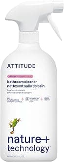 ATTITUDE Bathroom Cleaner, EWG Verified, Plant- and Mineral-Based, Vegan Household Products, Unscented, 27.1 Fl Oz