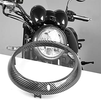 Fits for Kawasaki z900rs 2018-2024 Headlight Rim Plating W800 2020-2024 Headlamp rim fairing cover Z 900RS SE CAFE 2019 2021 2022 2023 Accessories (2D Carbon look)