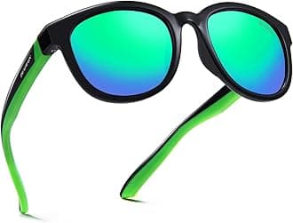 DEAFRAIN Kids Polarized Sunglasses for Boys Girls TPEE Unbreakable Frame Sports Baseball Running Cycling Glasses for Age 6-12