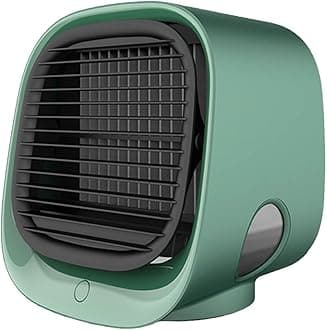 Airabreeze Portable Air Conditioner - 2025 Aira Breeze Air Cooler with LED Nightlight, Portable Airbreeze Fan Humidifier & Scent Dispenser, 3 Speed Settings, Instant Cooling in 90 Seconds (Green)