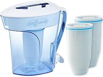 Culligan ZeroWater 2.8L Water Filter Jug Combo-3x5 Stage Filters+TDS meter, IAPMO Certified to reduce PFOA/PFOS, Fluoride, Lead & other heavy metals, BPA Free