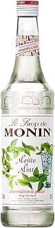 MONIN Premium Mojito Mint Syrup 700ml for Cocktails and Mocktails. Vegan-Friendly, Allergen-Free, 100% Natural Flavours and Colourings