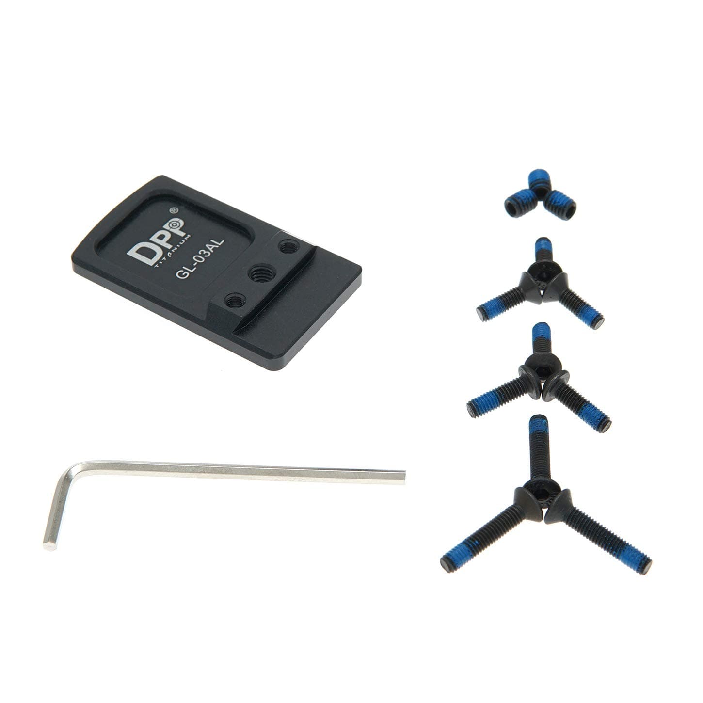 Rear Sight Dovetail Mount/Mounting Plate/Adapter Compatible with Glock Holosun 507K,Shield RMS