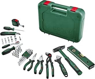Advanced 52 Piece Hand Tool Set (Set of High Quality Tools for Experienced DIY, Long Life, High Quality Materials, Ergonomic Design)