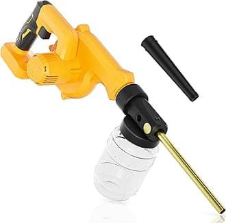 Dinftin Electric Diatomaceous Earth Duster Compatible for DeWalt 20V Battery(Battery Not Included), Garden Dust Applicator with 1L Capacity and 7.5" Nozzle, Versatile Leaf Blower & Powder Sprayer