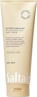 KP Body Scrub. 10% Glycolic Acid Treatment with Volcanic Sand and Plant Moisturizers. Fragrance-Free Physical Chemical Exfoliator. Exfoliating Body Scrubber for Rough Bumpy Skin, 10oz.