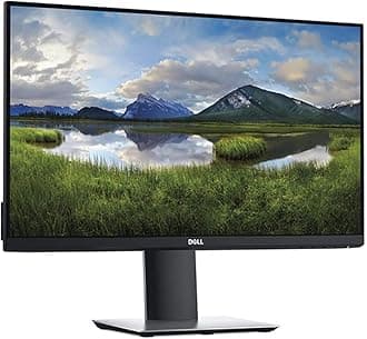 Dell P2419H 24 Inch Full HD (1920 x 1080) Monitor, 60 Hz, IPS, 5ms, Ultrathin Bezel, DisplayPort, HDMI, VGA, 5 x USB, Adjustable Stand (Height, Pivot, Swivel, Tilt), 3-Year Warranty, black