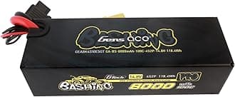 Gens ace G-Tech Bashing Pro 14.8v 100C 8000mah 4S2P Lipo Battery with EC5 Plug