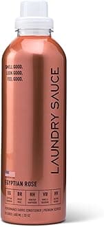 Laundry Sauce - Laundry Fabric Softener (Egyptian Rose) Luxury Fragrance, Softens & Preserves Fabric, Reduces Wrinkles, 19 Fl Oz