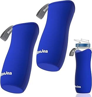 2Pcs Sleeve for 22oz Cirkul Water Bottle, Neoprene Sleeve to Keep Your Water Cold & Protect Your Bottle, Compatible with 22oz Plastic & Stainless Steel Cirkul Water Bottles (Dark Blue)