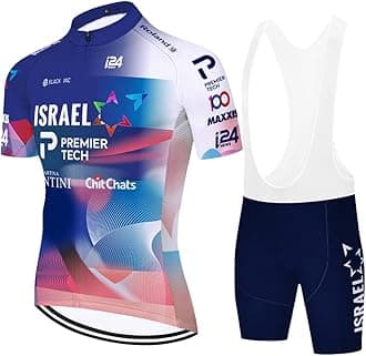 2023 World Tour Pro Team Cycling Jersey Set,Men's Breathable MTB Bike Shirt Bib Short Kits GEL Paddad