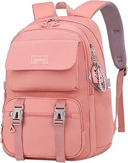SellerFun Teen Girls Casual Backpack High Middle School Daypack Women Daily Travel Laptop Bag