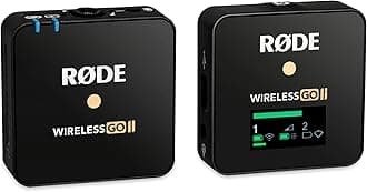 Rode Wireless GO II Single Channel Wireless Microphone System, Black