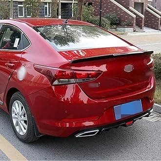 Car Rear Spoilers for Hyundai Verna 2017-2020,Rear Trunk Tail Wing Antiscratch Tailgate Spoiler Bumper Ailerons Lip Wing Styling Accessories