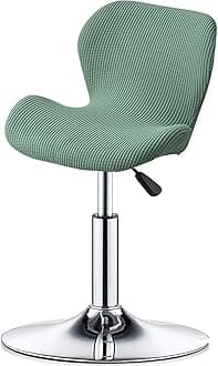 Bar Stool Cover Set of 2/4/6 Shell Back Adjustable Swivel Bar Stools Slipcover,Barstool Protector Covers for Dining Room Kitchen (Color : #10, Size : 1pc)