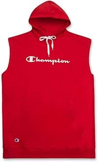 Champion Big and Tall Sleeveless Hoodies for Men – Mens Popover Workout Hoodies