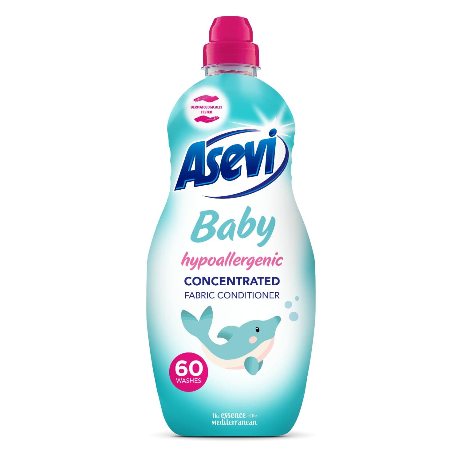 Asevi Fabric Softener, Laundry Conditoner, Liquid Fabric Softener, 1380ML, 60 Washes Baby