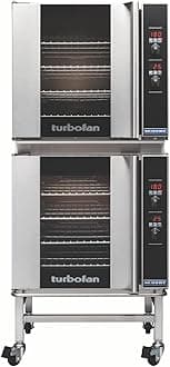 MoffatTurbofan E32 Full Size Countertop Electric Convection Oven w/Stand, Double Stack w/Casters, Digital Control, 220-240v/50/60/1ph