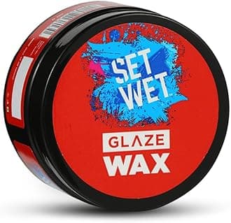 Set Wet Hair Wax For Men - Glaze Wax, 60g | Healthy Shine, Strong Hold, Restylable Anytime, Easy Wash off | No Paraben, No Sulphate, No Alcohol