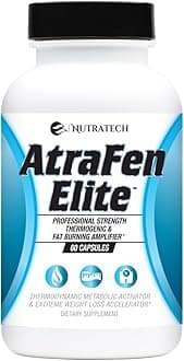 Atrafen Elite - Professional Strength Diet Aid That Supports Weight Loss & Management, Promotes Energy and Helps Suppress Food Cravings & Appetite, Dietary Supplement, 60 Capsules