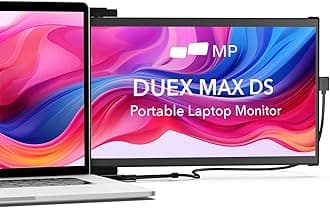 - Mobile Pixels Duex Max DS 14.1'' Laptop Monitor Extender, Full HD FHD 1080P Portable Monitors,USB Type-C/HDMI Port for 14-17 '' Laptop, Compatible with Windows/Mac/Android/Switch(Dual Monitor)