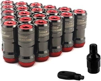 Wheel Lug Nut M12 X1.5 Or M12 X1.25 Authentic Acorn Racing Lug Wheel Nuts Screw 20PCS Car Replacement for Volk Wheel Nut Caps (Color : Titanium Color, Size : M12x1.25), AITEXI9314