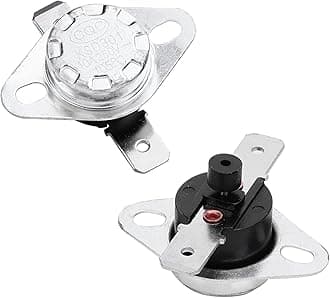 Fielect KSD301 Thermostat Temperature Control Switch,Adjust Snap Disc Temperature Switch 120°C Normally Closed 2 Pcs