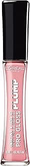 L'Oreal Paris Infallible Pro Gloss Plump Lip Gloss with Hyaluronic Acid, Long Lasting Plumping Shine, Lips Look Instantly Fuller and More Plump, Flush, 0.21 fl. oz.