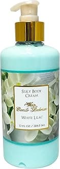 Camille Beckman Silky Body Cream, White Lilac, 13 Ounce