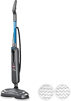 Spinwave SmartSteam All-in-One Scrubbing and Sanitizing Electric Hard Floor Steam Mop w/LED Headlights & Swivel Steering 3897A