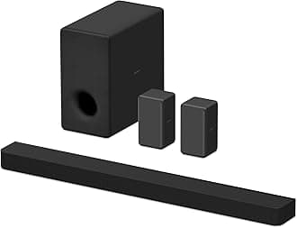Sony BRAVIA Theater Bar 8 Sound Bar, SA-SW3 Wireless Subwoofer, and SA-RS3S Wireless Rear Speakers