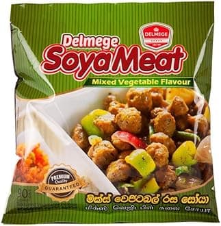 Delmege SOYA Meat | Authentic Sri Lankan Taste | (Mix Vegetable Flavour, Pack of 60)